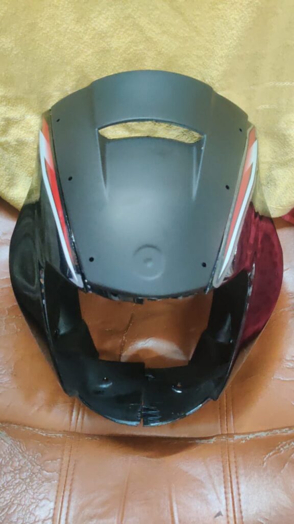 Black yamaha gladiator ss visor displayed on a neutral background