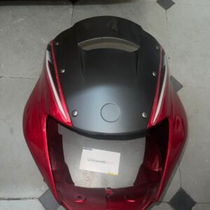 yamaha gladiator visor red made of durable fiber material