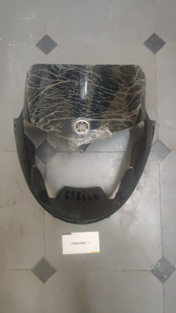 Yamaha Libero G5 headlight visor mask fairing black made from durable fiber