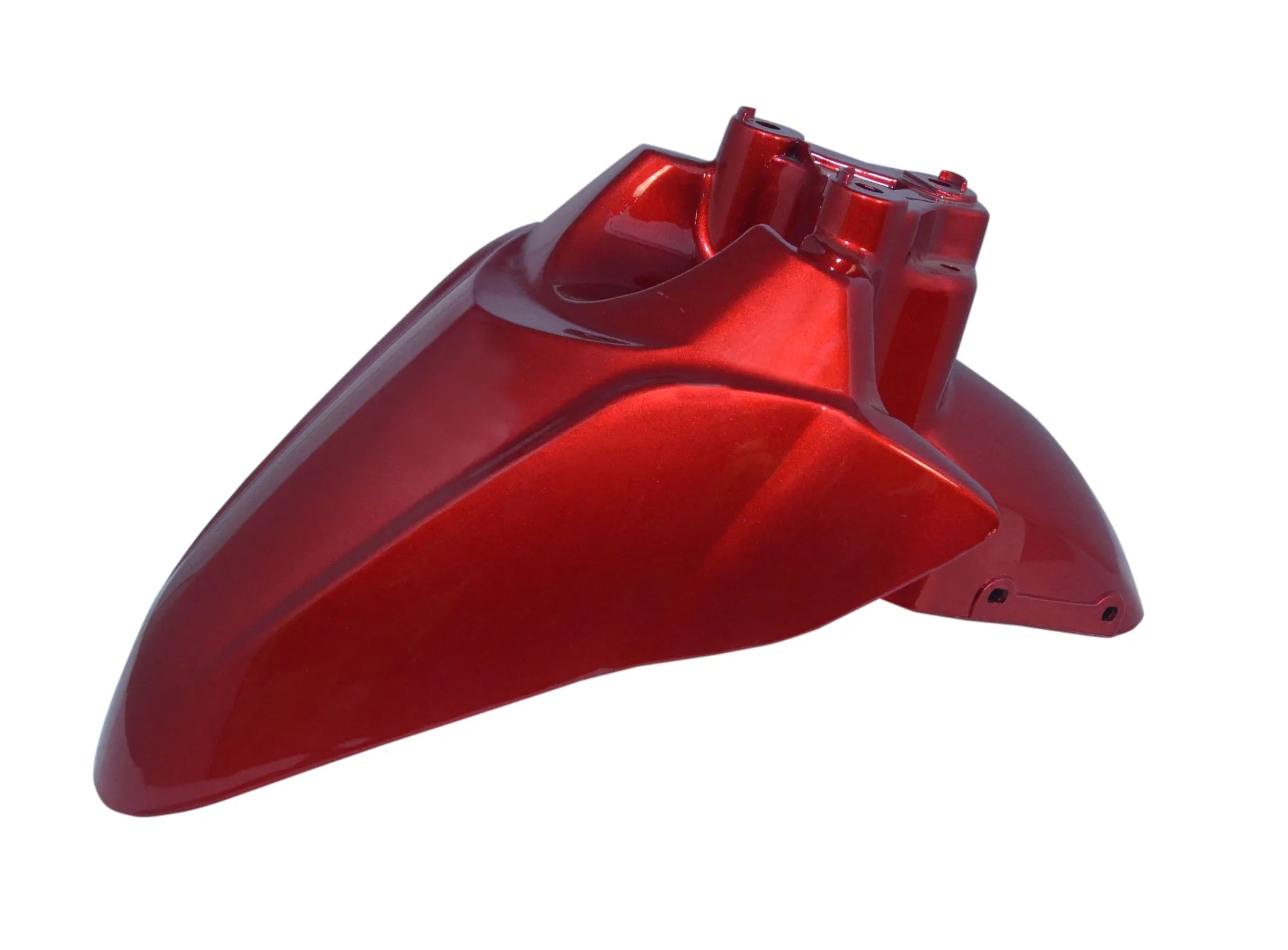 Yamaha Ray Z red front mudguard displayed against a clean background