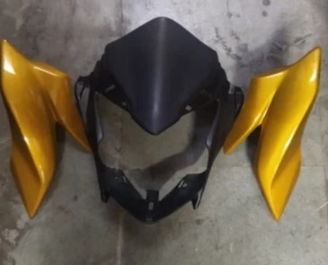 Honda Livo Headlight Visor Mask Fairing Yellow