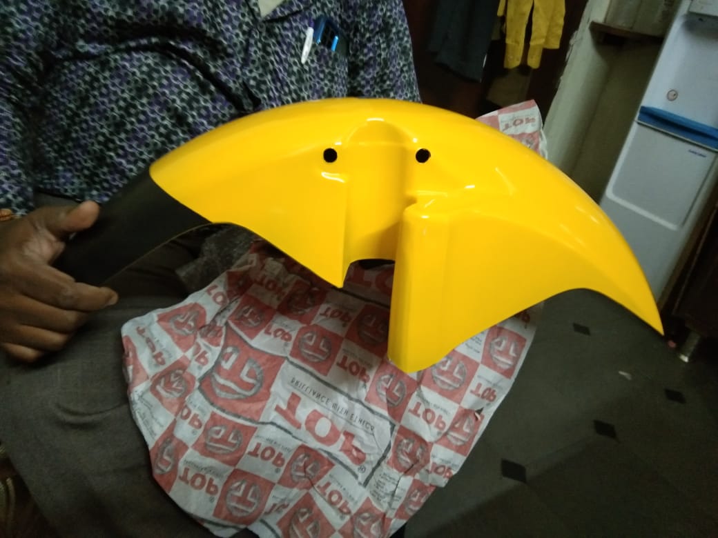Hero Karizma ZMR Front Mudguard Yellow